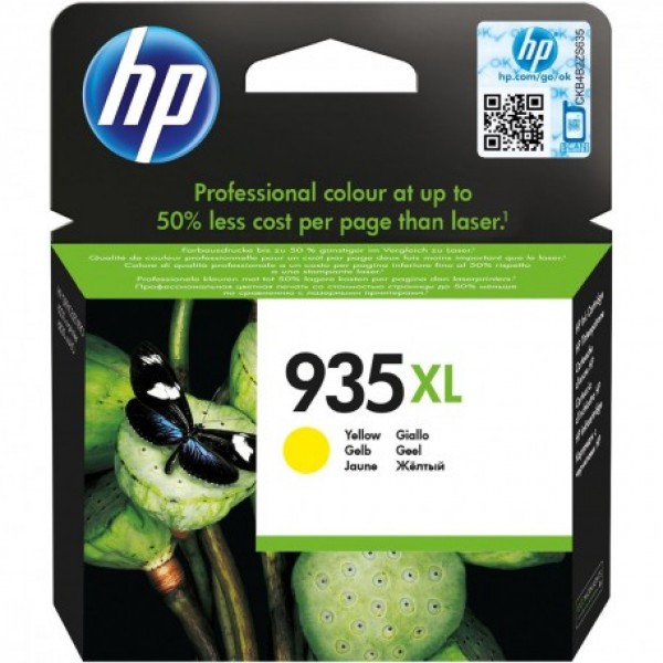 Cartus cerneala Original HP935XL, C2P26AE Galben, 9.5ml