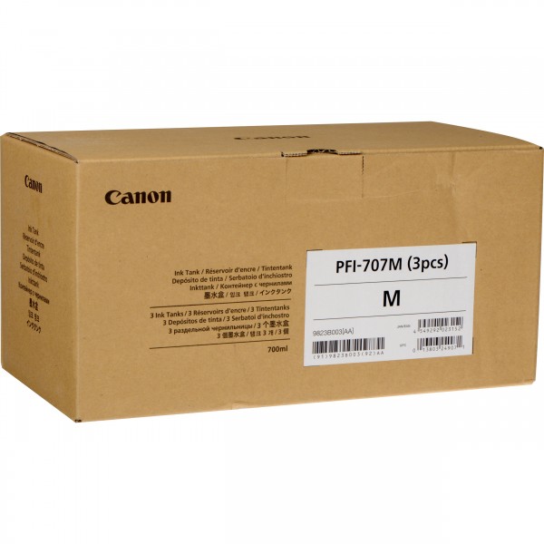 Cartus Cerneala Original Canon PFI-707YX3M Magenta 2100 ml