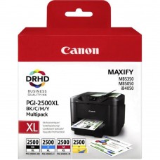 Pachet Cartuse Cerneala Original Canon PGI-2500XLB+C+M+Y Multipack si pix Schneider