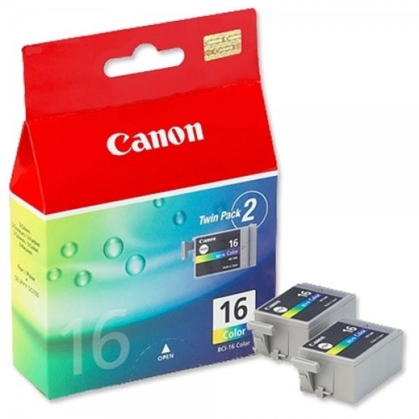 Pachet Cartuse Cerneala Original Canon BCI-16 Color 150 ml si pix Schneider