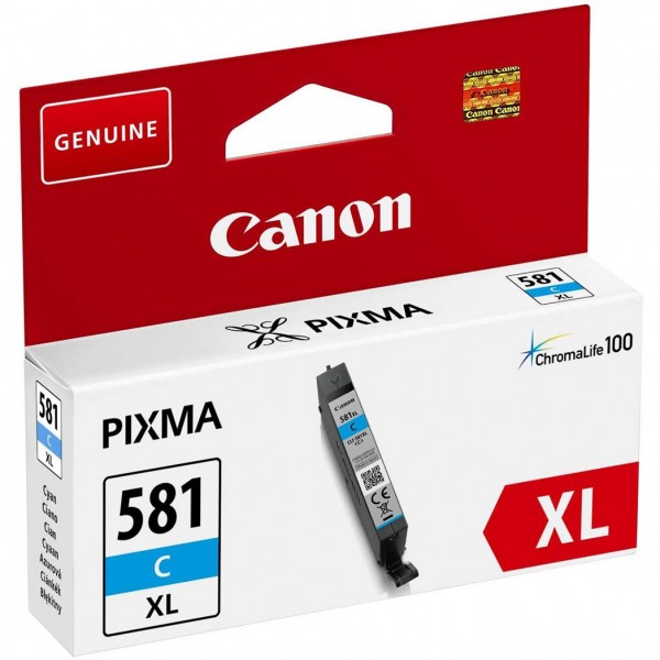 Cartus Cerneala Original Canon CLI-581XLC Cyan 8.3 ml