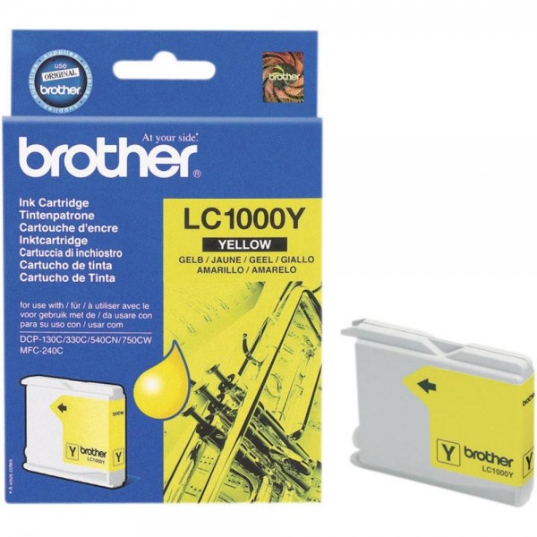 Cartus cerneala Brother Original LC1000Y Galben 400 Pagini