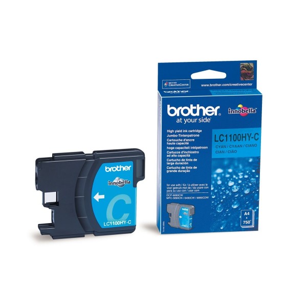 Cartus cerneala Brother Original LC1100HYC Cyan 750 Pagini