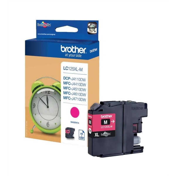 Cartus cerneala Brother Original LC125XLM Magenta 1200 Pagini