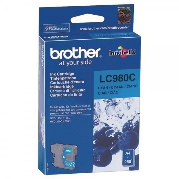 Cartus cerneala Brother Original LC980C Cyan 260 Pagini