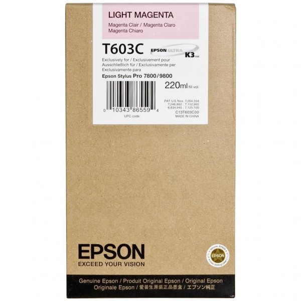 Epson C13T603C00 (T603C00) cartus cerneala magenta deschis 220ml