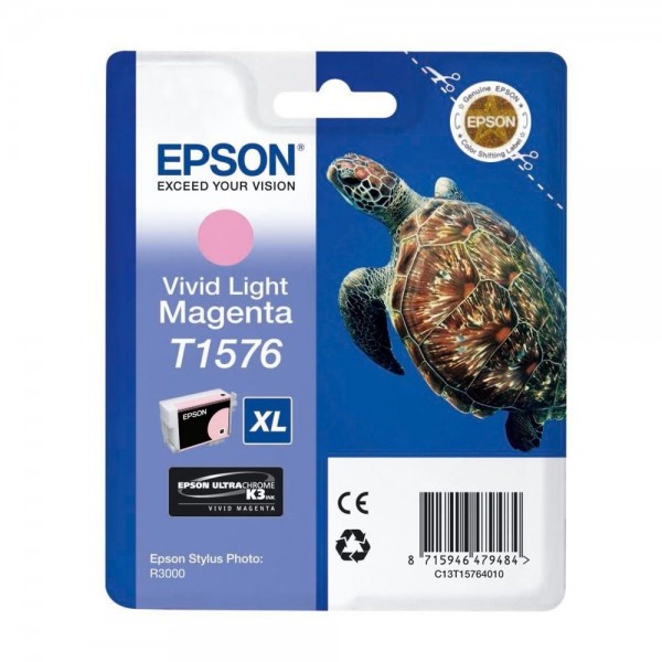 Epson C13T15764010 (T1576) cartus cerneala vivid magenta deschis 25.9ml