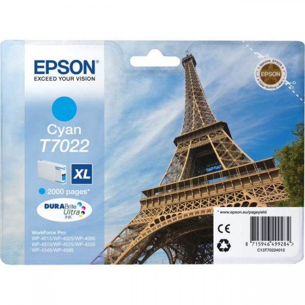 Epson C13T70224010 (T7022) cartus cerneala cyan 21.3ml