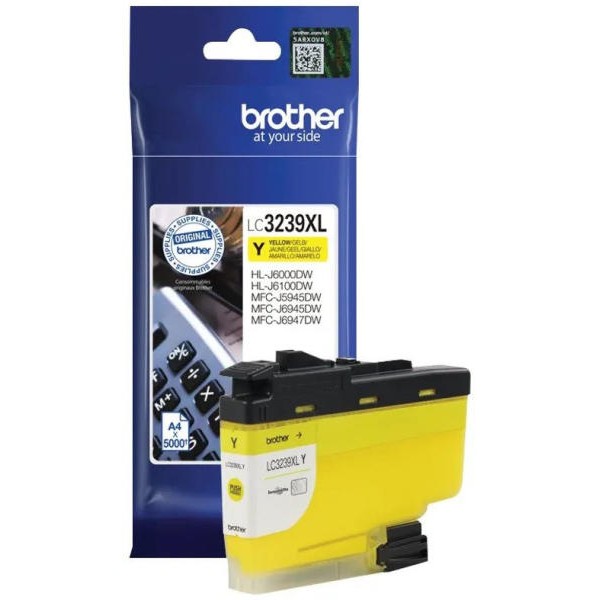 Cartus cerneala Brother Original LC3239XLY Galben 5000 Pagini