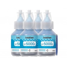 Set Flacon cerneala Brother Original 4x BT5000C Cyan 20000 pagini si pix Schneider