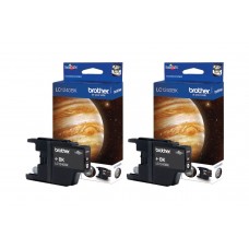 Set Cartus cerneala Brother Original 2x LC1240BKBP2 Negru 9600 pagini si pix Schneider