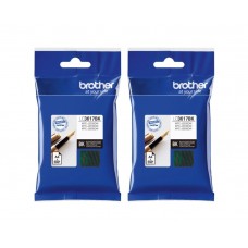 Set Cartus cerneala Brother Original 2x LC3617BK Negru 4800 pagini si pix Schneider