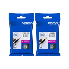 Set Cartus cerneala Brother Original 2x LC3617M Magenta 1100 pagini si pix Schneider