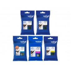Set Cartus cerneala Brother Original 2xLC3617BK Negru LC3617C Cyan LC3617M Magenta LC3617Y Galben 2750 pagini si pix Schneider