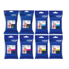 Set Cartus cerneala Brother Original 2x LC3619XLBK Negru 2x LC3619XLC Cyan 2x LC3619XLM Magenta 2x LC3619XLY Galben 15000 pagini si pix Schneider