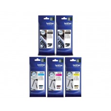 Set Cartus cerneala Brother Original 2xLC3239XLBK Negru LC3237C Cyan LC3237M Magenta LC3237Y Galben 16500 pagini si pix Schneider