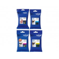 Set Cartus cerneala Brother original LC3619XLBK Negru LC3617C Cyan LC3617M Magenta LC3617Y Galben 4650 pagini si pix Schneider