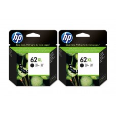 Set Cartus cerneala Original HP62XL, 2xC2P05AE Negru, 1200pagini si Pix Schneider