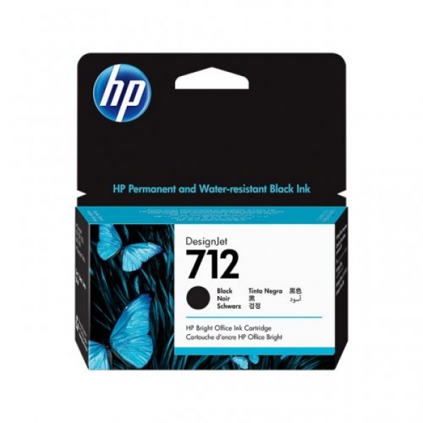Cartus cerneala Original HP712, 3ED70A Negru, 38ml
