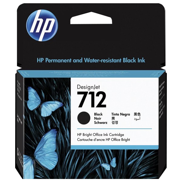 Cartus cerneala Original HP712, 3ED71A Negru, 80ml