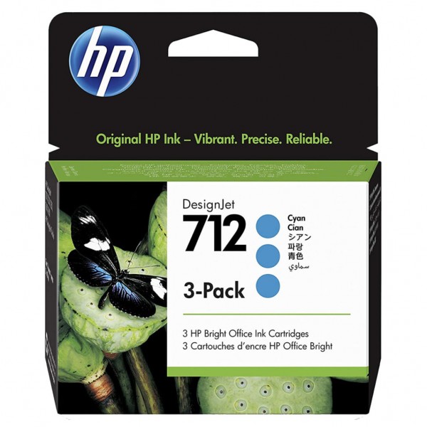 Cartus cerneala Original HP712, 3ED77A Cyan, 29ml