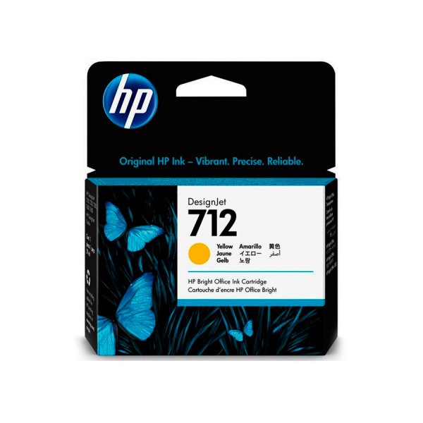 Cartus cerneala Original HP712, 3ED69A Galben, 29ml