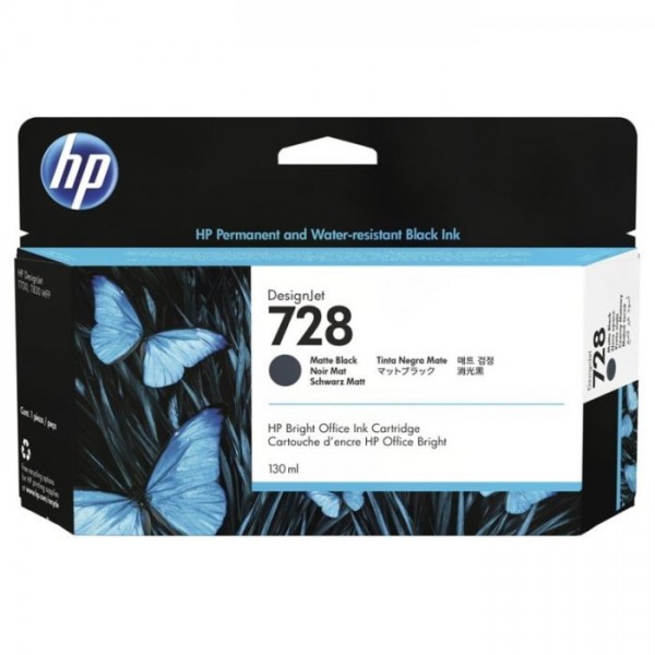 Cartus cerneala Original HP728, 3WX25A Negru mat, 130ml