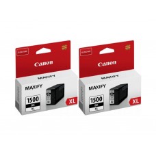Pachet Cartuse Cerneala Original Canon 2x PGI-1500XLB Negru 69.4 ml si pix Schneider