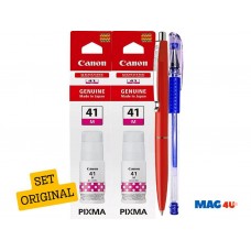 Pachet Flacon cerneala Original Canon 2x GI-41M Magenta 15400 pagini + Pix Schneider si Pix cu gel