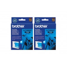Set Cartuse Cerneala Brother Original 2x LC1000C Cyan 800 Pagini si pix Schneider