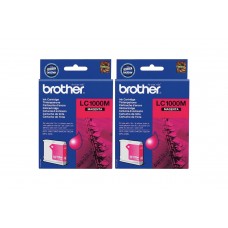 Set Cartuse Cerneala Brother Original 2x LC1000M Magenta 800 Pagini si pix Schneider