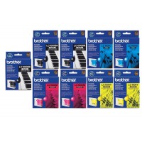 Set Cartuse Cerneala Brother Original 3x LC1000BK Negru, 2x LC1000C Cyan, 2x LC1000M Magenta, 2x LC1000Y Galben, 3900 Pagini si pix Schneider