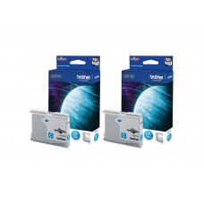 Set Cartuse Cerneala Brother Original 2x LC970C Cyan 600 Pagini si pix Schneider