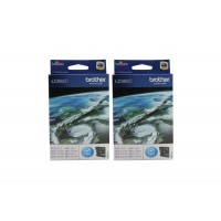 Set Cartuse Cerneala Brother Original 2x LC985C Cyan 520 Pagini si pix Schneider