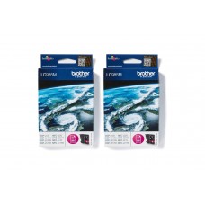 Set Cartuse Cerneala Brother Original 2x LC985M Magenta 520 Pagini si pix Schneider