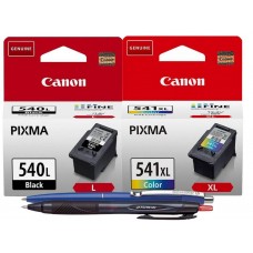 Set Cartuse Cerneala Original Canon 1xPG-540LB Negru, 1xCL-541XL Color, 26 ml, Pix Schneider si Pix Jetstream