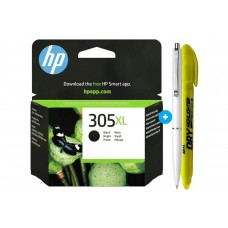 Set Cartus Cerneala Original HP305XL, 3YM62AE Negru, 240pagini-Pix Schneider si Textmarker Non Toxic